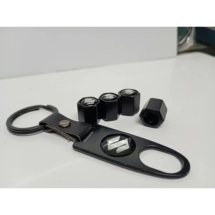 Llavero + Set De 4 Tapas De Válvulas Sz 2