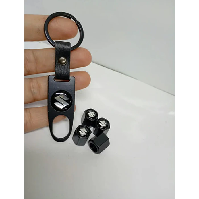 Llavero + Set De 4 Tapas De Válvulas Sz 3