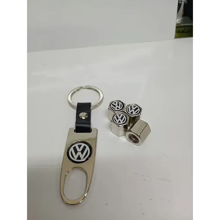 Llavero + Set De 4 Tapas De Válvulas Vw 1