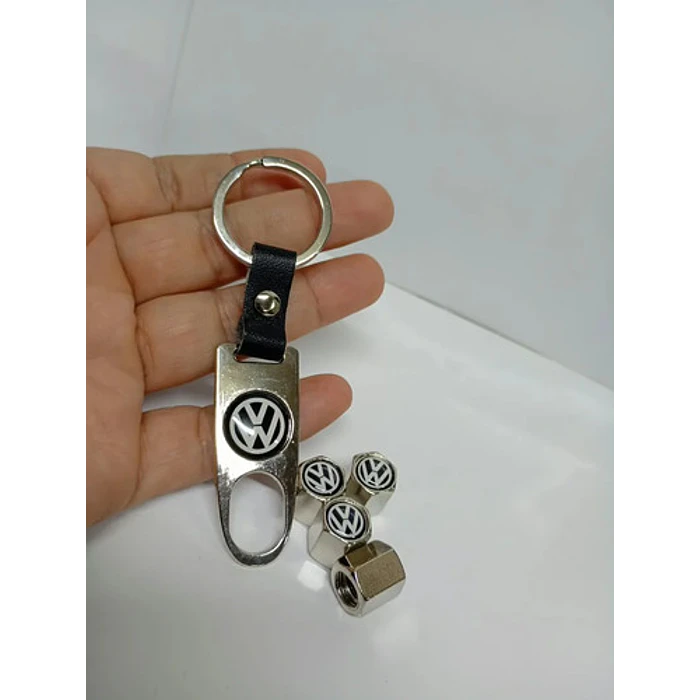 Llavero + Set De 4 Tapas De Válvulas Vw 2