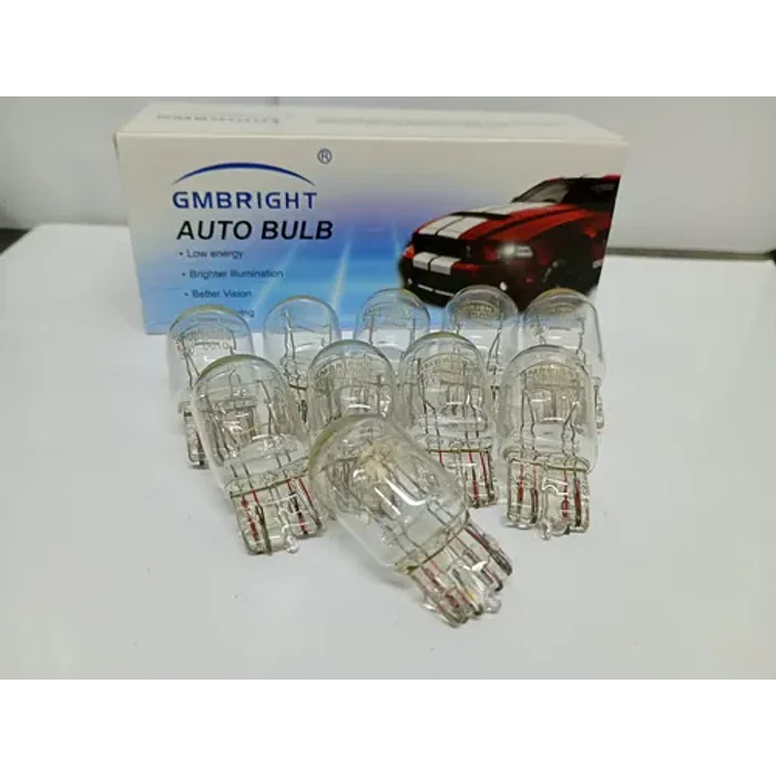 X10 Ampolletas Halógenas T20 12v 21/5w Doble Contacto 7