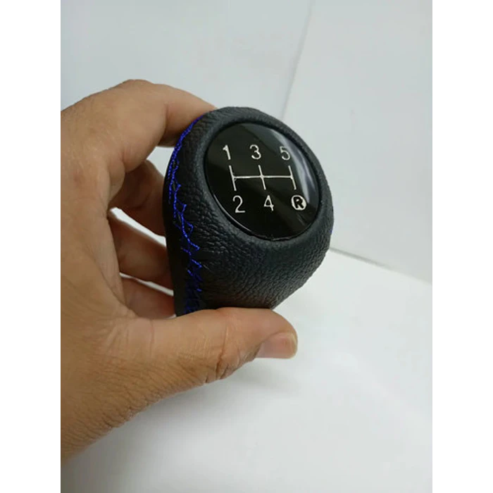 Pomo Perilla Palanca Cambios Cuero Pu 5velocidades Rev Sexta 5