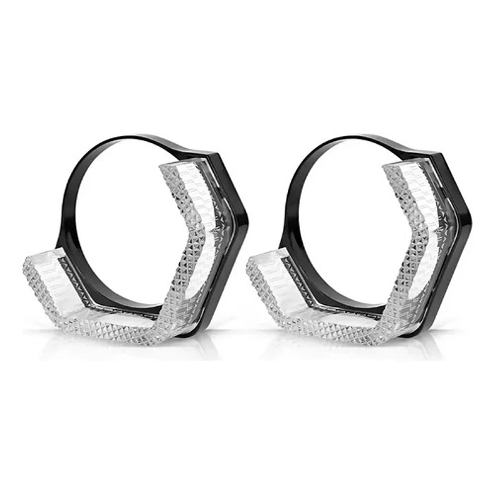2pcs Anillos Aros Haxagonales Led Rgb Para Opticos De Autos Rgb 1