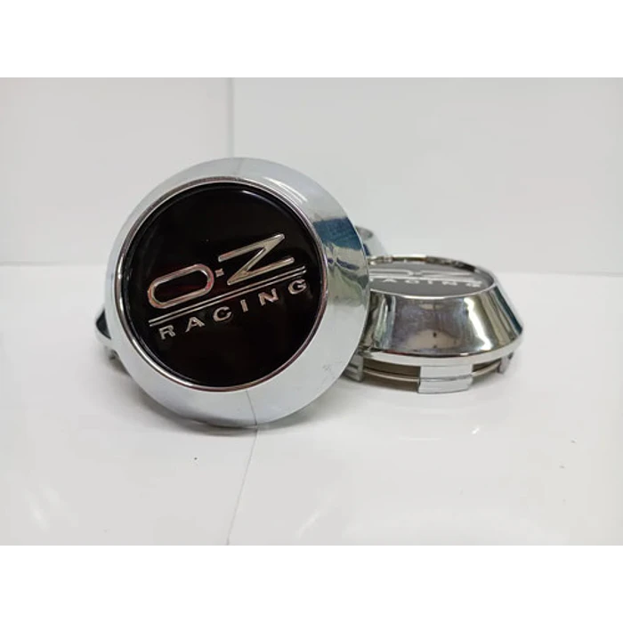 X4 Tapas Centro De Llantas De Auto Conicas Oz 62mmx68mm Negro Letra Plata 1