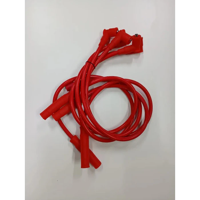 Juego 5 Cables Bujías Alto Voltaje Universal Auto. Rojo 3