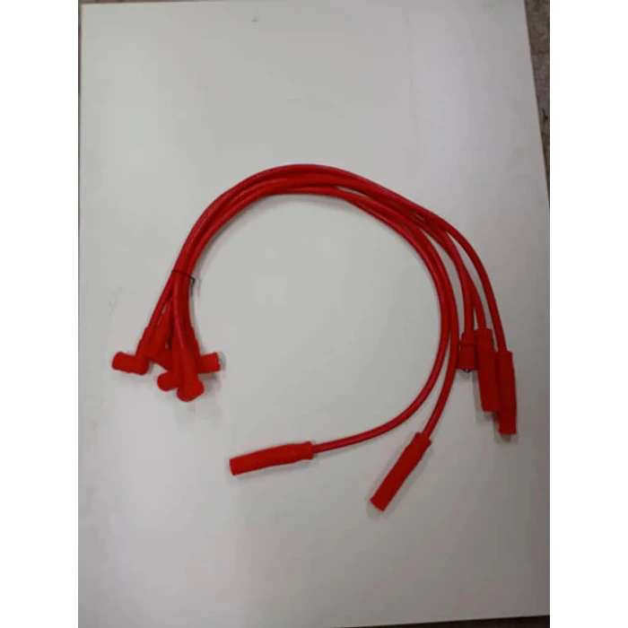 Juego 5 Cables Bujías Alto Voltaje Universal Auto. Rojo 7