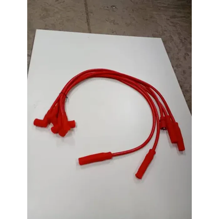 Juego 5 Cables Bujías Alto Voltaje Universal Auto. Rojo 8