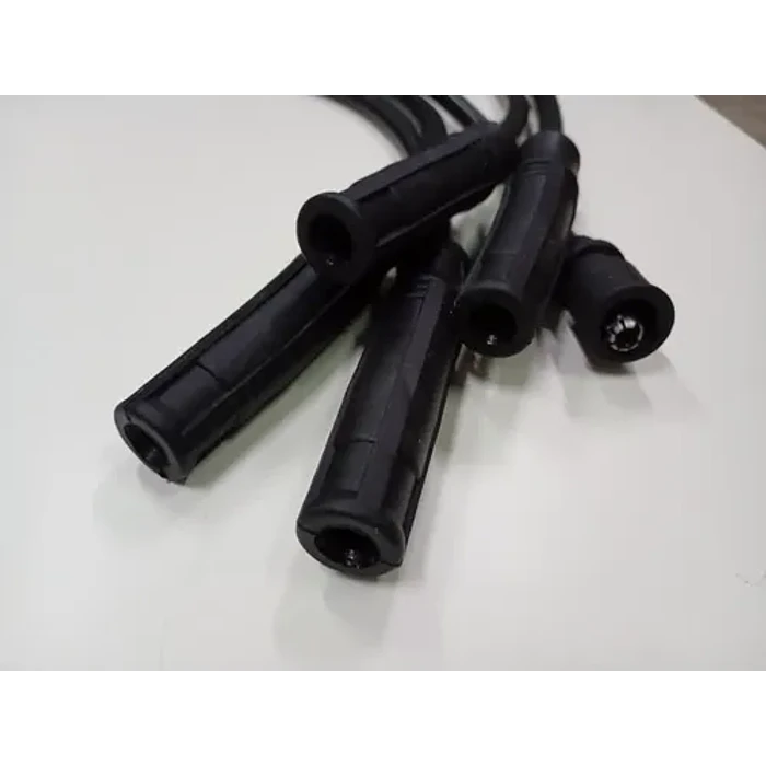 Juego 5 Cables Bujías Alto Voltaje Universal Autos. Negro 6