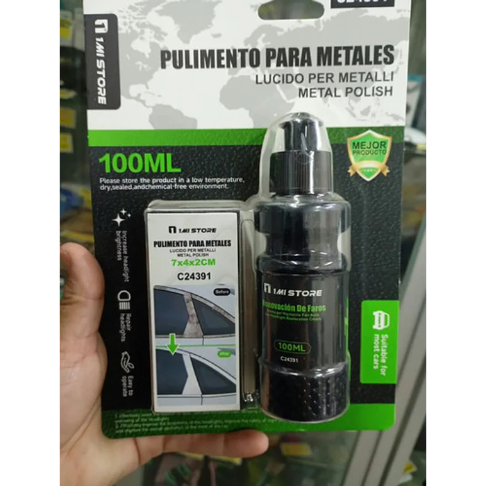 Restaurador Limpiador Para Piezas Cromadas De Autos 100 Ml 2