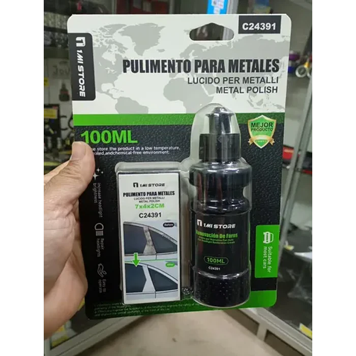 Restaurador Limpiador Para Piezas Cromadas De Autos 100 Ml 4