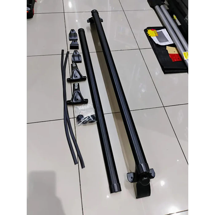 Barras Portaequipaje De Aluminio Negras De Marco A Marco Negro 4