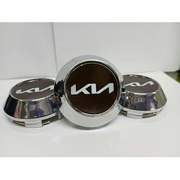 X4 Tapas Centro De Llantas De Auto Conicas  K Negro Logo Nuevo
