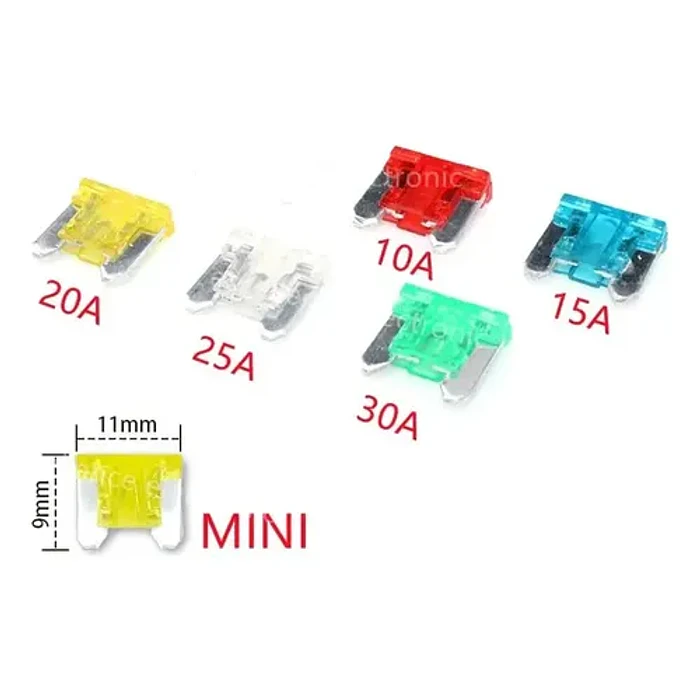 Fusibles Para Autos En Blister De Tamaño Micro Patas Cortas  5