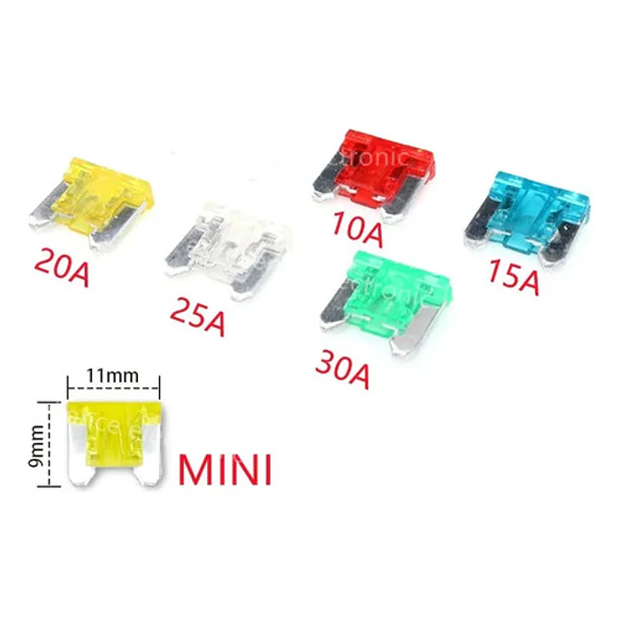 Juego De Fusibles Para Autos Micro Patas Cortas 7