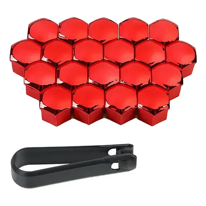 20 Piezas Tapas De Perno 17mm Para Tuercas De Neumáticos  2