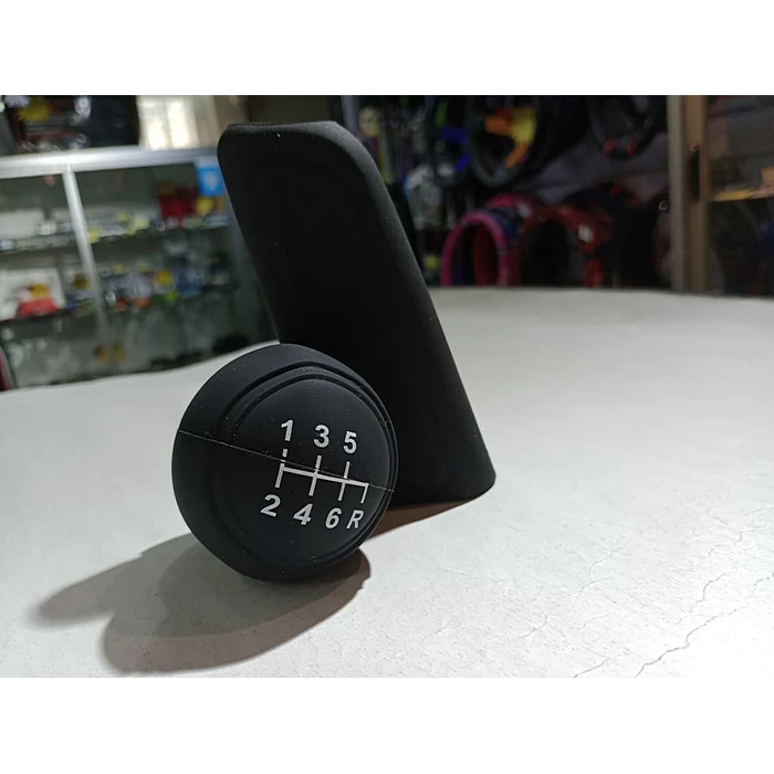 Set Funda De Gel Silicona Cubre Pomo 6 Vel Reversa X Sexta Negro 1