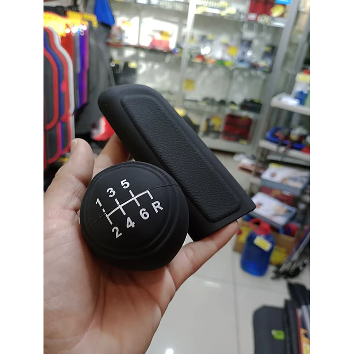 Set Funda De Gel Silicona Cubre Pomo 6 Vel Reversa X Sexta Negro 2