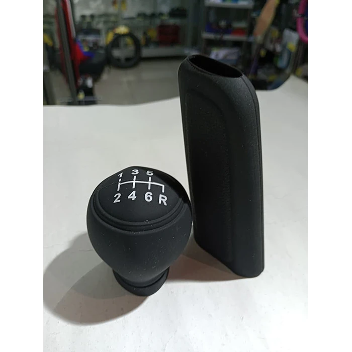 Set Funda De Gel Silicona Cubre Pomo 6 Vel Reversa X Sexta Negro 7