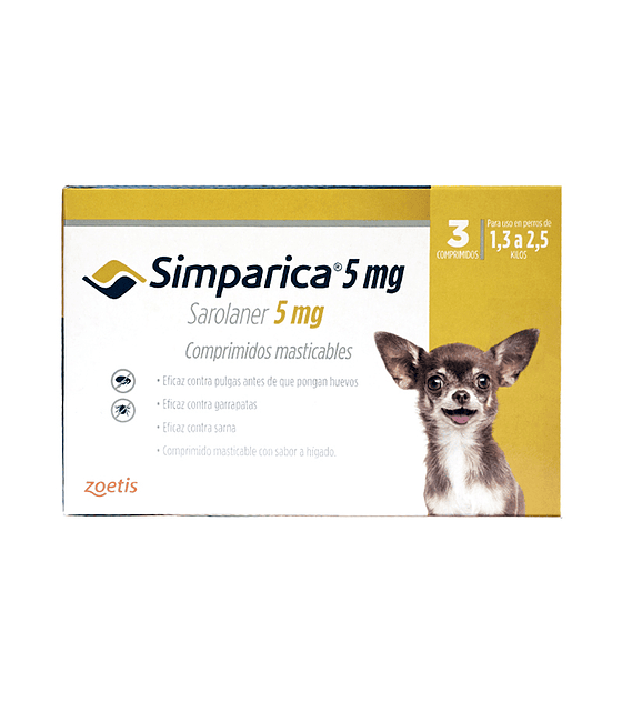 Simparica  Perros 1,3 - 2,5 Kg