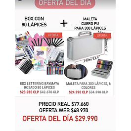 BOX 80 LÁPICES + MALETA