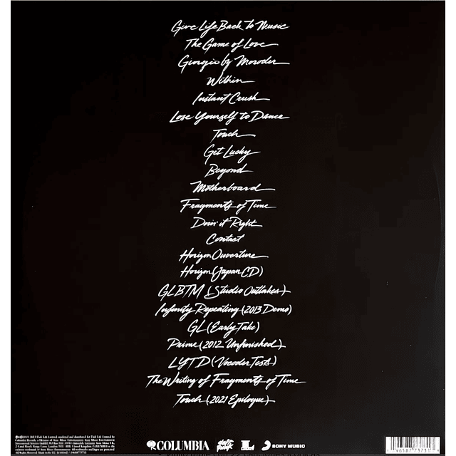 DAFT PUNK RANDOM ACCESS MEMORIES