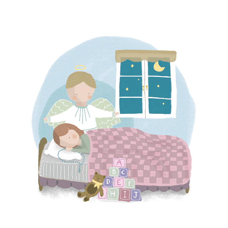 SANA04 - Angelito cama niña