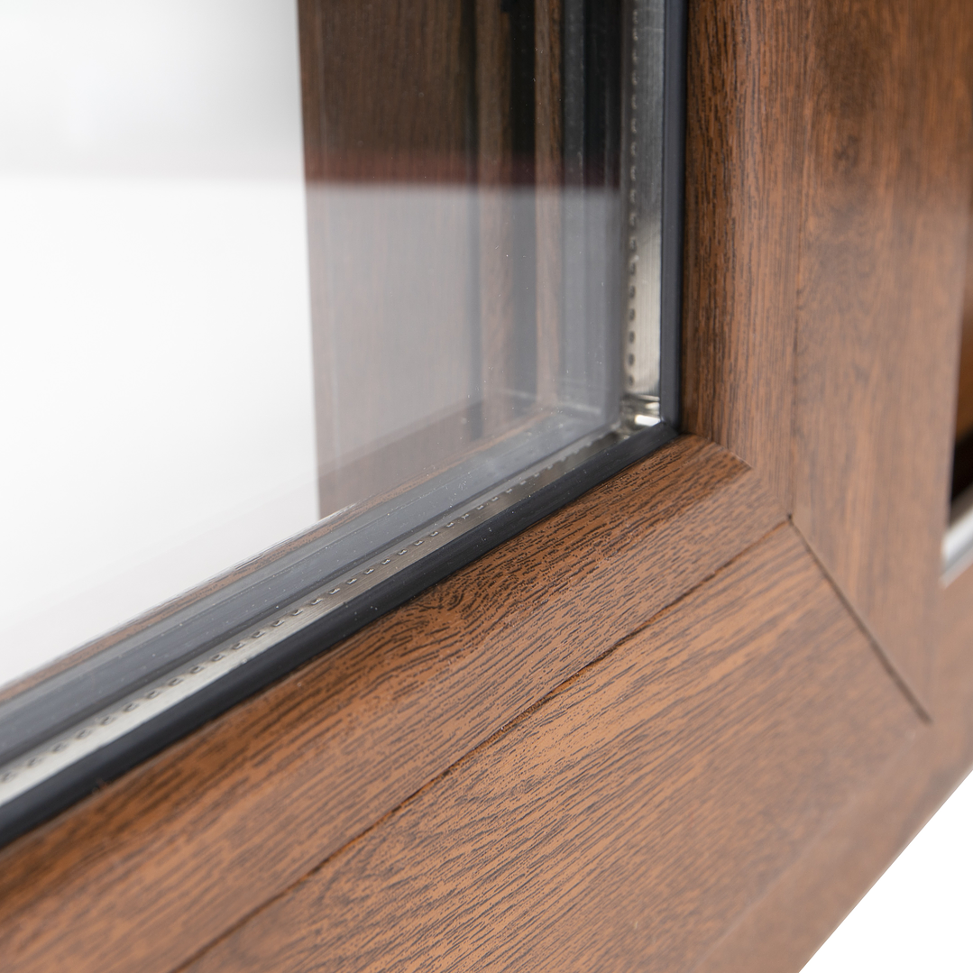 VENTANA CORREDERA EUROPEA  TERMOPANEL COLOR NOGAL 4