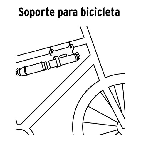 Mini Bombin Manual Para Bicicleta, Abatible 85 Psi Truper