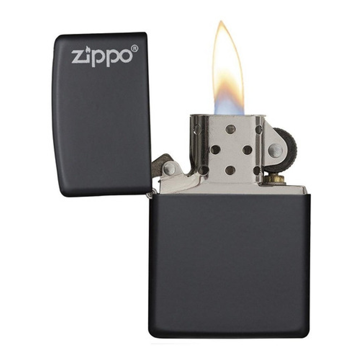 Encendedor Zippo Classic Black Matte With Logo