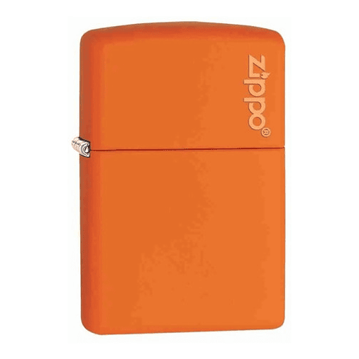 Encendedor Zippo Naranja Matte Logo