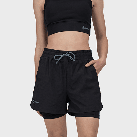 Short Deportivo Con Calza Gnomo Jarbim Mujer