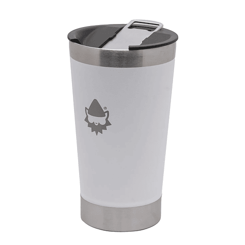 Vaso Termico Pint Gnomo 473ml Con Destapador Blanco