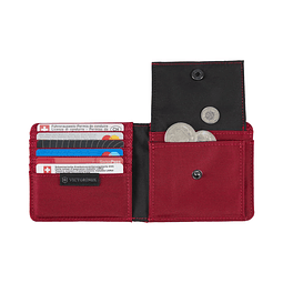  Billetera Victorinox Bi-fold Con Monedero Roja