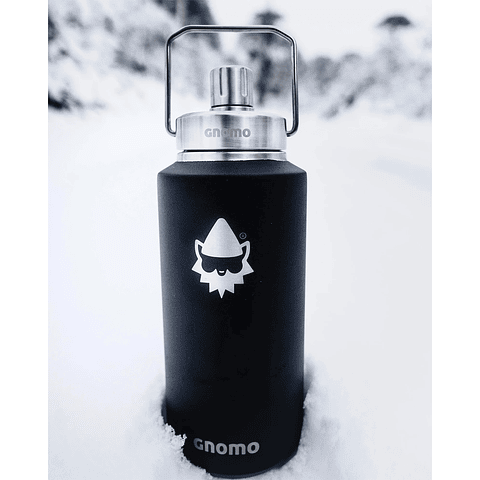 Botella Térmica Gnomo Tapa Magnética 946ml Negro