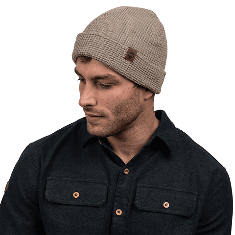 Gorro Beanie Gnomo Waffle Eco Berkim Dune