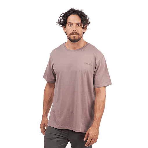 Polera Equipamiento manga corta hombre Burdeo Claro