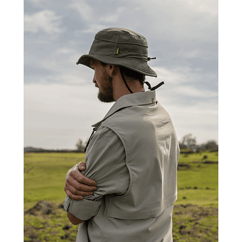 Gorro Bucket Gnomo Fisher UV Stone Green