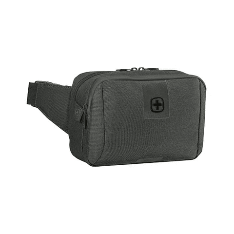Banano Waist Pack Negro Wenger 612264 Riñonera Viaje Color Gris Diseño De La Tela Liso