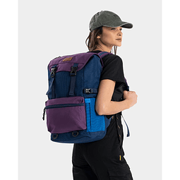  Mochila Nylon Hakon 35l Tritono Morado y Azul