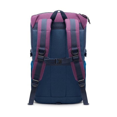 Mochila Nylon Hakon 35l Tritono Morado y Azul