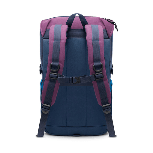 Mochila Nylon Hakon 35l Tritono Morado y Azul