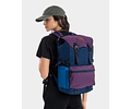 Mochila Nylon Hakon 35l Tritono Morado y Azul