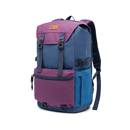  Mochila Nylon Hakon 35l Tritono Morado y Azul