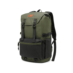  Mochila Nylon Hakon Gnomo 35l Gnomo Bitono Verde y negro