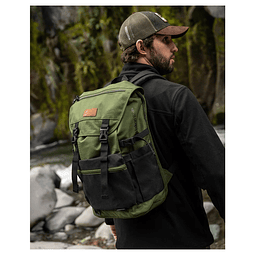  Mochila Nylon Hakon Gnomo 35l Gnomo Bitono Verde y negro