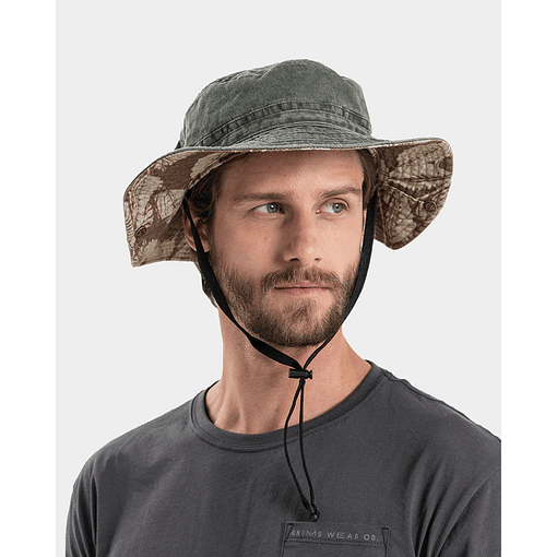 Gorro Bucket Gnomo Cotton Green 