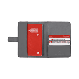  Porta pasaporte con protección RFID Gris Victorinox