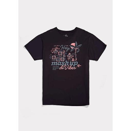 Polera Kaya Unite Vibes Black Peach