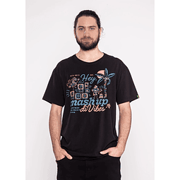  Polera Kaya Unite Vibes Black Peach