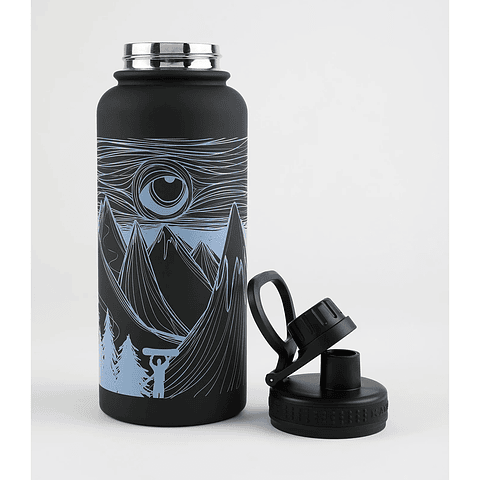 Botella Termo Kaya Unite Nomade 950 Ml Eye Negro